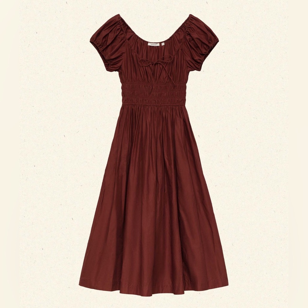 NEW DÔEN Quinn Dress In Amberwood Size Large - Picture 12 of 16
